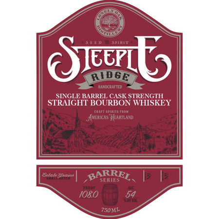 Lonely Oak Steeple Ridge Single Barrel Cask Strength Barrel Series 750 ML