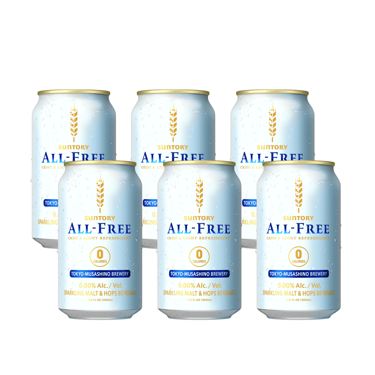 Suntory Sparkling Malt and Hops Beverage 6 Pack 350 ml