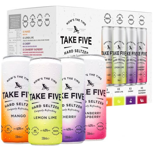 Take Five Hard Seltzer Variety Pack (12 Pack)12 oz 355ml