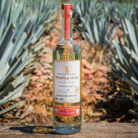 TEQUILA OCHO Single State Transatlantic Barrel Select Limited Edition Rum & Cognac Cask Aged 750 ml