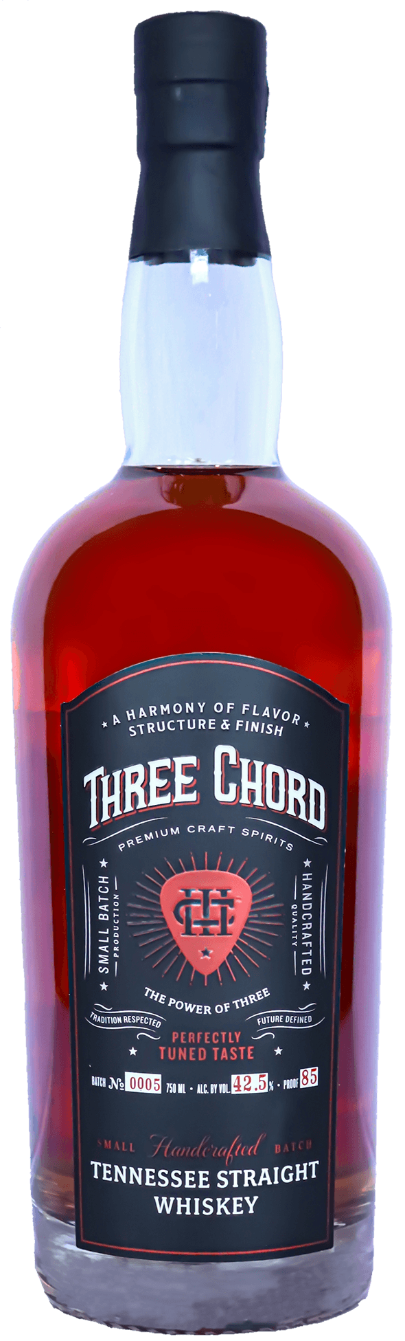 Three Chord Small Batch Handcrafted Tennessee Straight Whiskey 750 ml