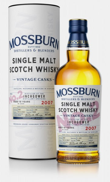 Mossburn Distillers and Blenders Single Malt Scotch Whisky Vintage Cask Inchgower No 2 10 year 750 ml