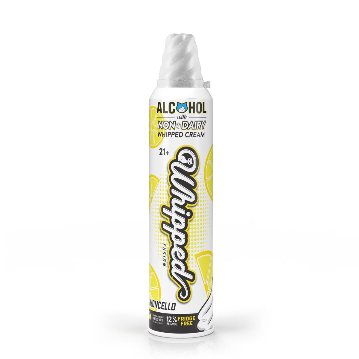 Whipped Fusion Limoncello Alcohol-Infused Whipped Cream 200ml can