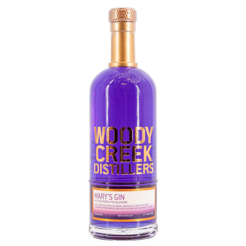 Woody Creek Distillers Mary's Gin With Butterfly Pea Blossom 750 ml