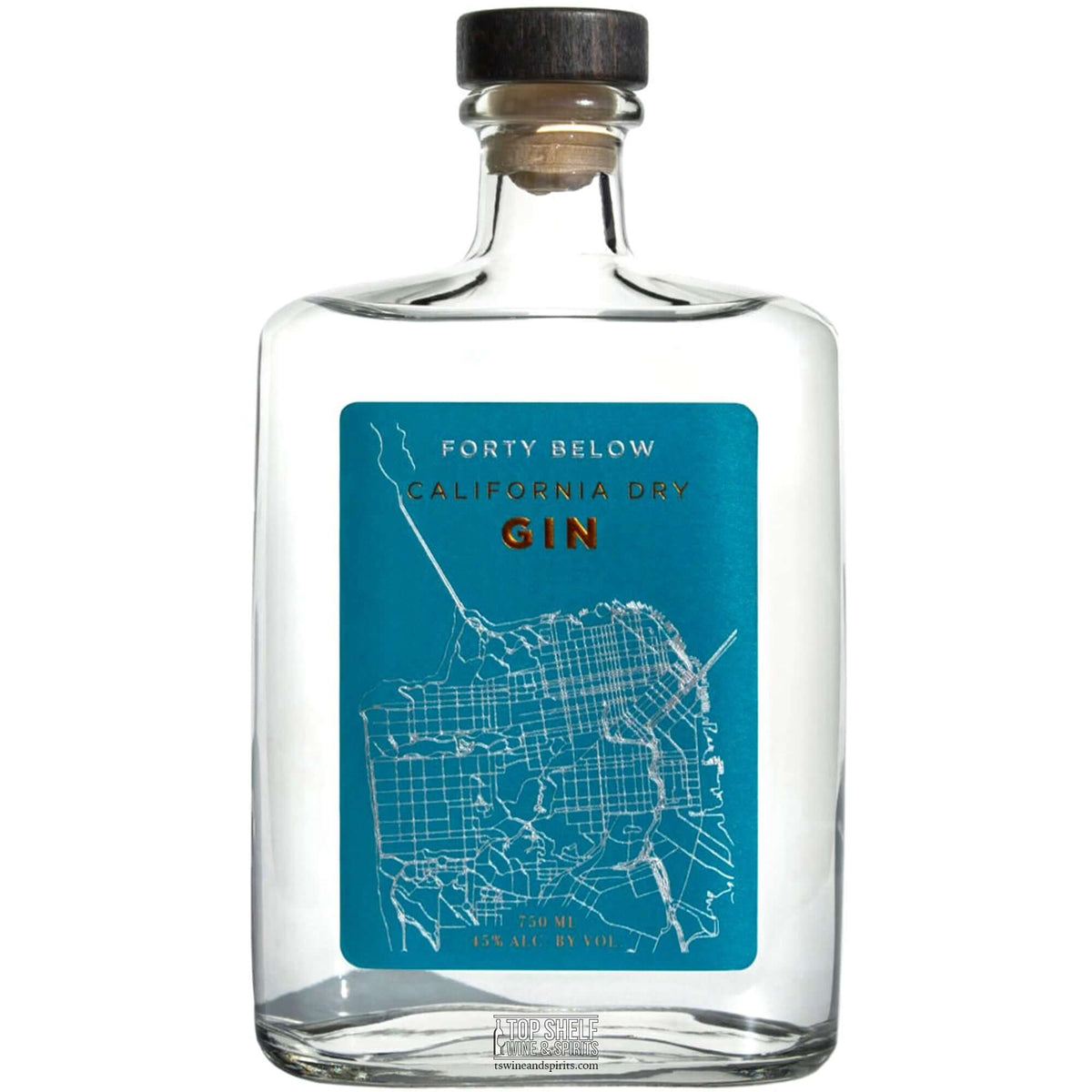Forty Below California Dry GIN 750ml