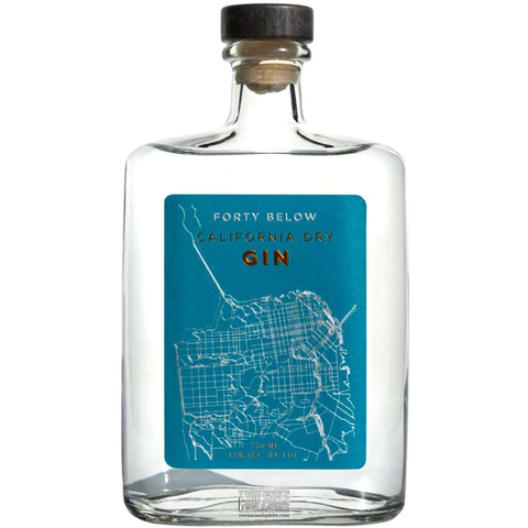 Forty Below California Dry GIN 750ml