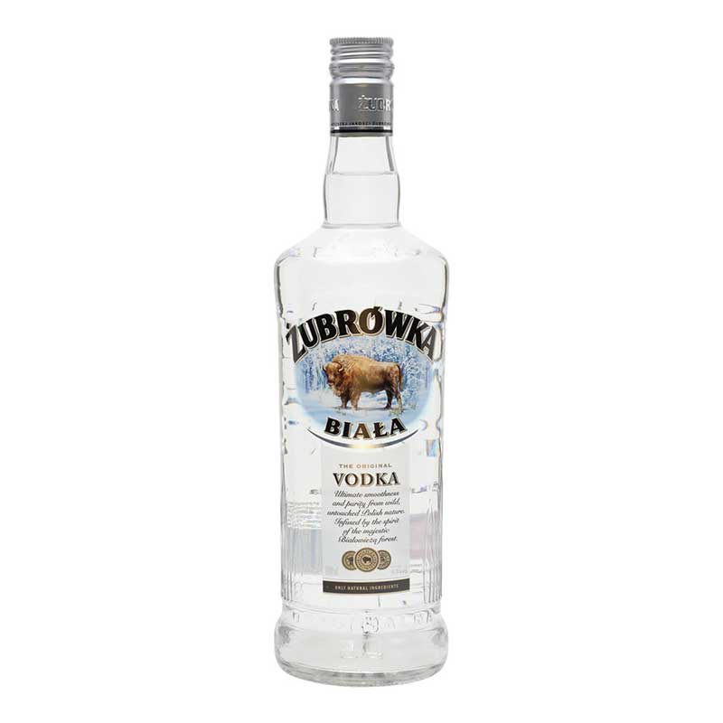 Zubrowka Biala Vodka 750ml bottle