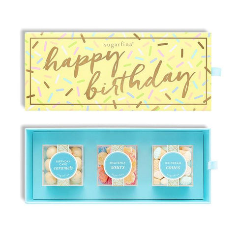Sugarfina ''Happy Birthday'' 3pc Candy Bento Box