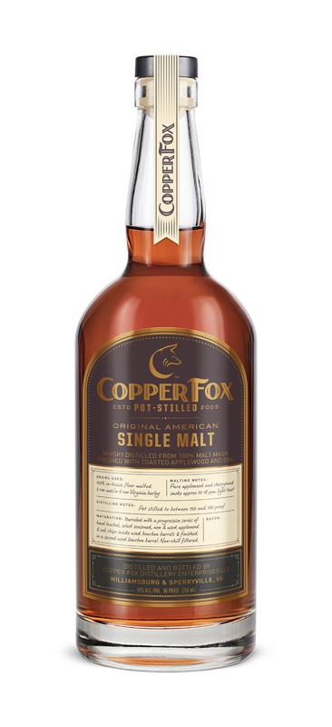 Copper Fox Pot Stilled Peachwood American Single Malt Creo Ergo Sum