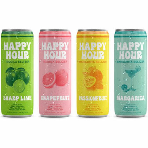 Happy Hour Tequila Seltzer Variety Pack (8Pack) 12oz