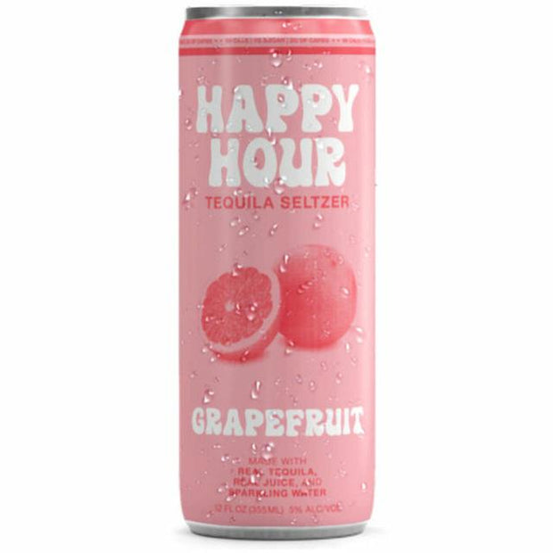 Happy Hour Tequila Seltzer Grapefruit (4 Pack) 12 fl