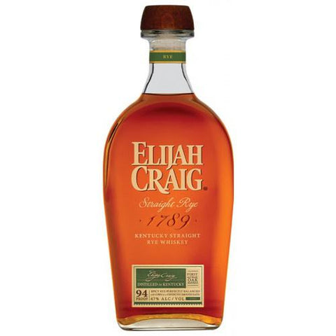 Elijah Craig Straight Rye Kentucky Straight Rye Whiskey 94 Proof