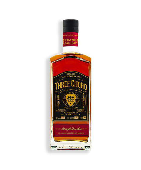 Three Chord Strange Collaboration Small Batch Kentucky Straight  Bourbon Finished in Pinot Barrels