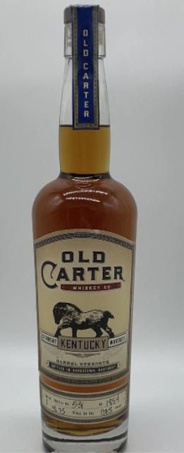 Old Carter Very Small Batch Straight Bourbon Barrel Strength (Batch 1-CA) 118.2 Proof