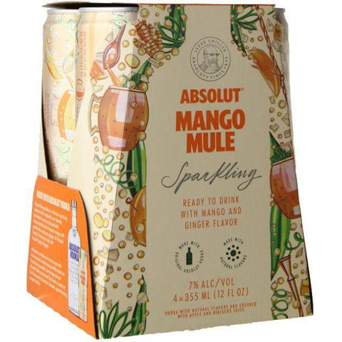 Absolut Mango Mule Sparkling (4 Pack) 355 ML