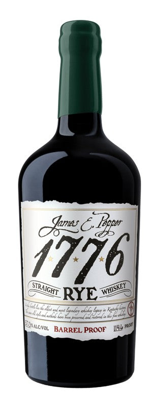 James E Pepper 1776 Rye Barrel Proof