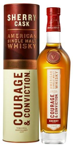 Courage & Conviction Sherry Cask American Single Whiskey (Batch Nancy Fraley )92 Proof