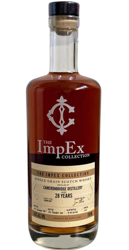 The ImpEx Collection Cameronbridge 1992 Sing Grain Scotch Whiskey