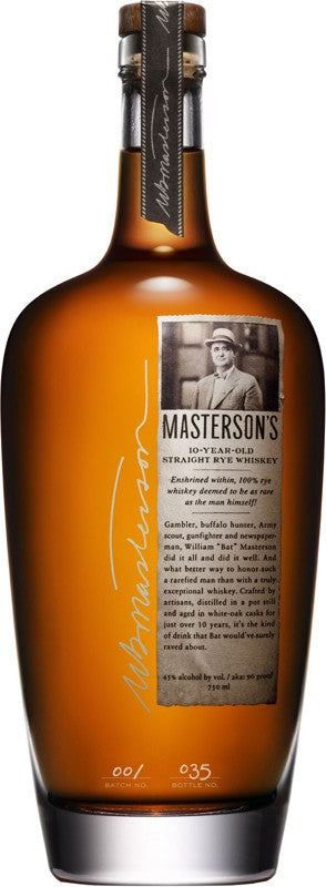 Mastersons 10 Year Old Straight Rye Whiskey