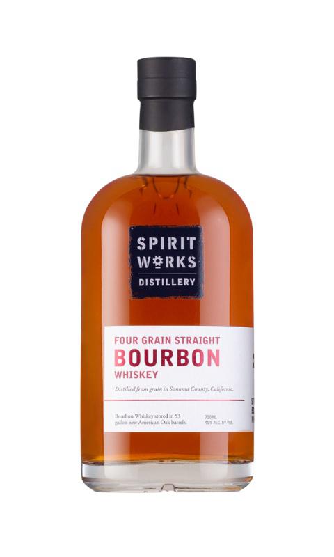 Spirit Works Distillery Four Grain Straight  Bourbon  Whiskey Cask Strength Private Barrel ( Batch # 001)