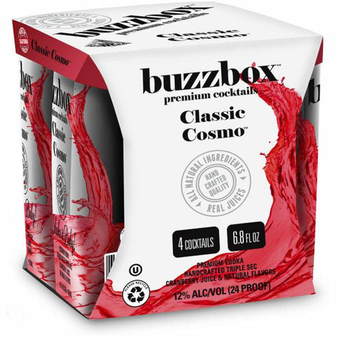 Buzzbox Premium Cocktails Classic Cosmo (4 Pack)