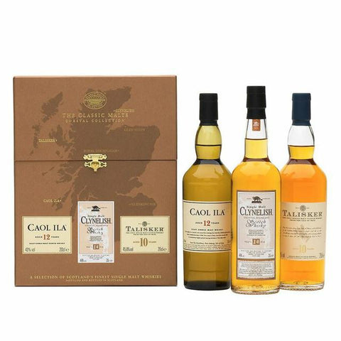 The Classic Malt Coastal Collection gold box