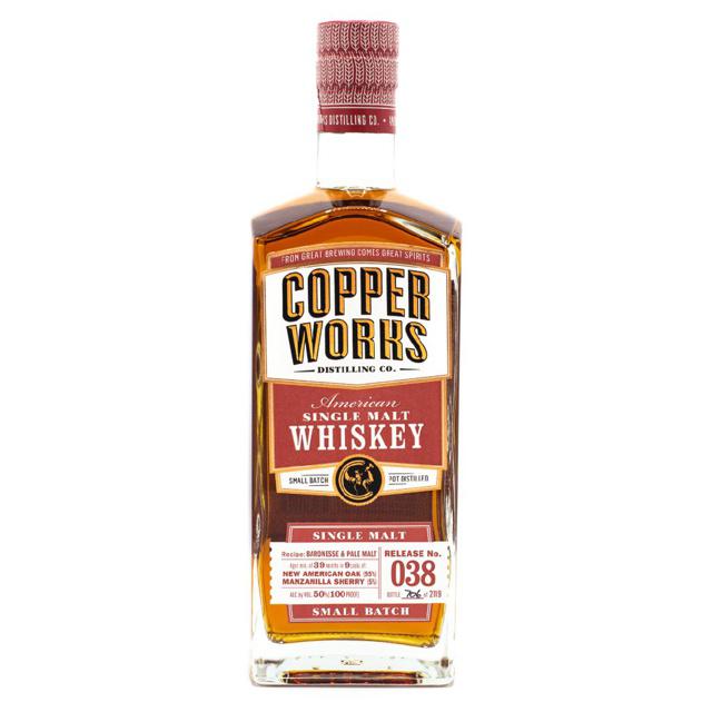 Copperworks Distilling Co American Single Malt Whiskey Taster's Club Special Release