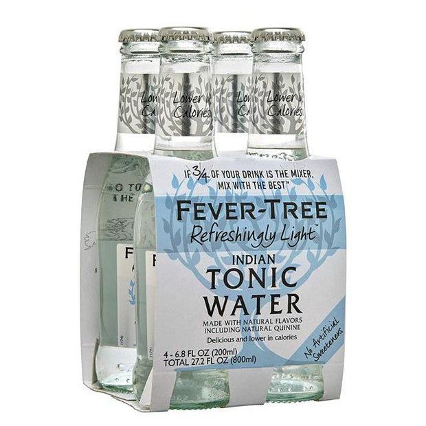 Fever Tree Refreshing Light Indian Tonic water (4 Pack)