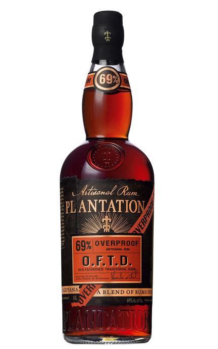 Plantation Over Proof 69 % Artisanal Rum O.F.T.D  Old Fashioned Traditional Dark
