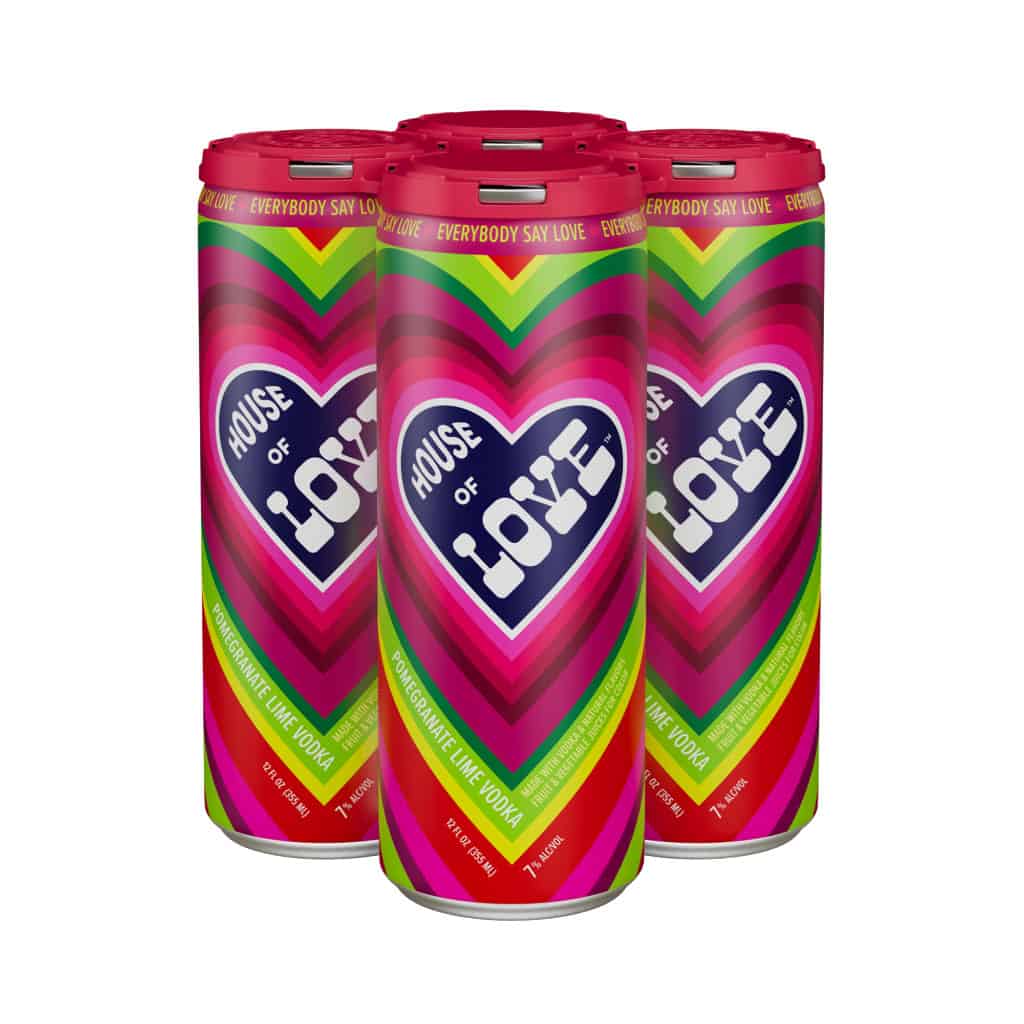 House of Love Pomegrante Lime Vodka 12 fl oz