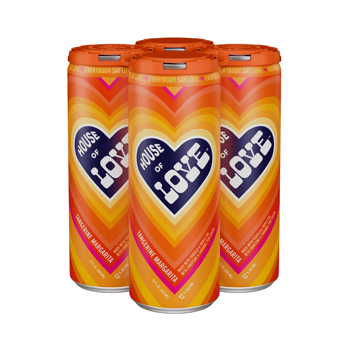 House of Love Tangerine Margarita 4x355ml