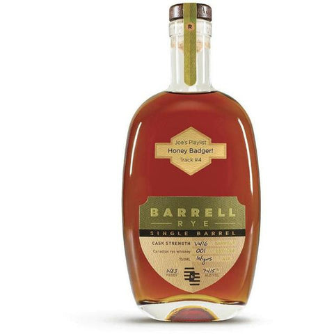 Joe's Playlist - Track #4 Honey Badger Barrell Canadian Rye Single Barrel Whiskey V416