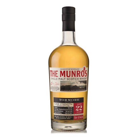 The Munros Tormore cask strength 22 years