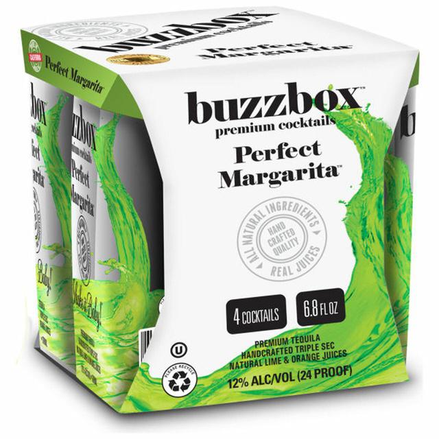 Buzzbox Premium Cocktails Perfect Margarita ( 4 Pack)