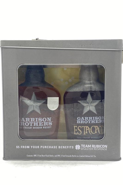 Garrison Brothers Boot Flask & Estacado Gift Tin