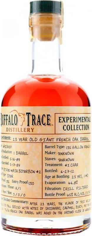 Buffalo Trace Distillery Experimental Collection Banju