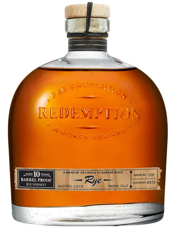 Redemption 10 Year Rye batch 2 proof 116.2