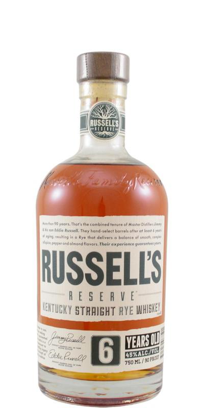 Russell's Reserve Rye 6 Year Old