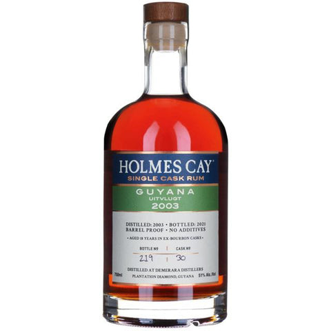 Holmes Cay Single Cask Rum Guyana Uitvlugt Barrel Proof