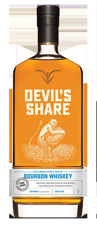 Cutwater spirits Devils Share Small Batch Bourbon