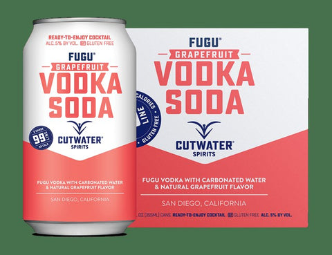 Cutwater Grapefruit vodka soda 4 pack cans