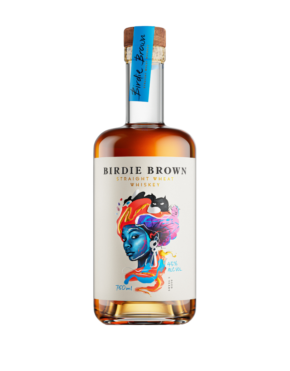 Birdie Brown Straight Wheat Whiskey 3 year 750ml