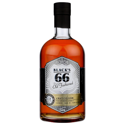 Black Cocktails Blacks 66 Barreled Old Fashioned Craft Cocktail 750 ml