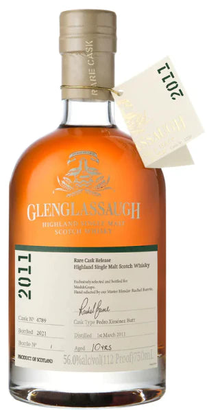 Glenglassaugh Highland Single Malt Scotch Rare Cask Release 112 Proof 10 year 750 ml