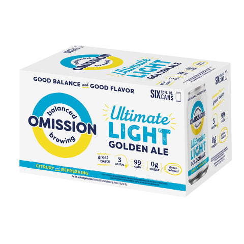 Omission Ultimate Golden Ale 6 cans 12 FL OZ