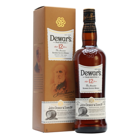 Dewars 12 year Scotch 750 ml