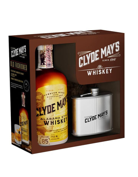 Clyde May Alabama Style Whiskey With Flask Gift Set