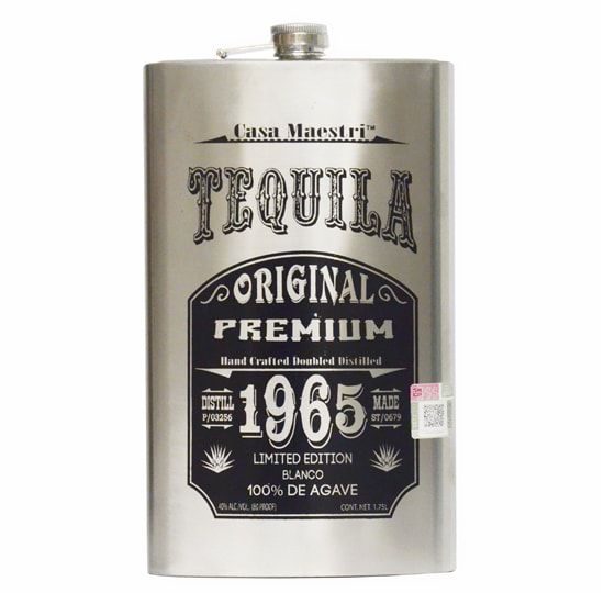 Casa Maestri Flask Blanco tequila