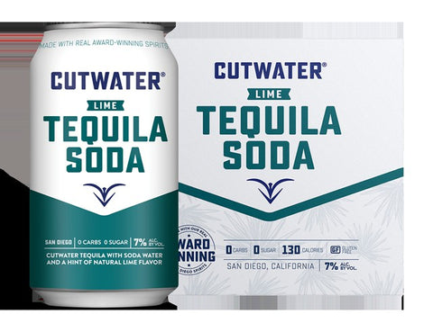 Cutwater Lime Tequila Soda 4 pack can