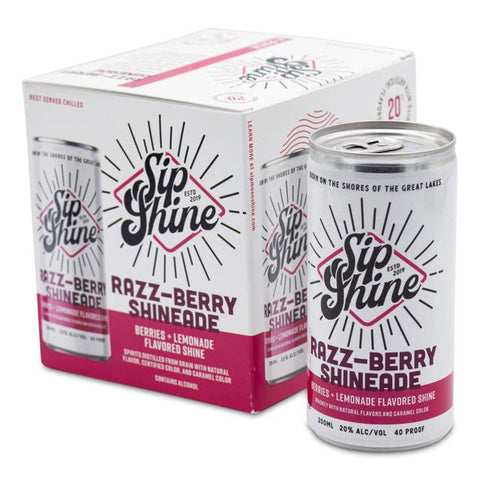 Sip Shine  Razz-Berry Shineade 4 pk